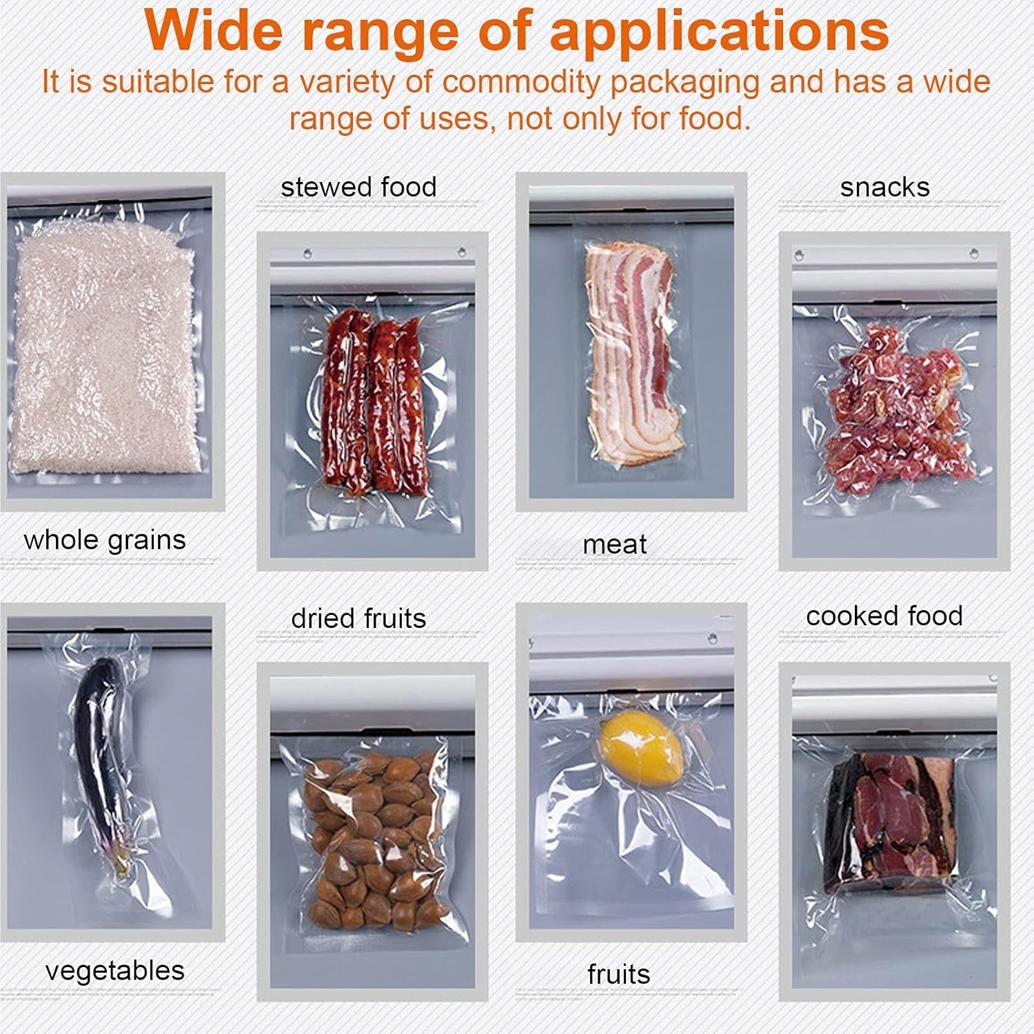 Vacuum Sealer Machine 10 Bags, Automatic Hands-Free, Smart Food Preservation (1 Set) Signaturekarts
