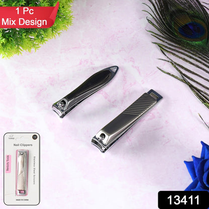 Stainless Steel Folding Portable Large Nail Clippers Nail File (1 Pc / Mix Design) signaturekarts