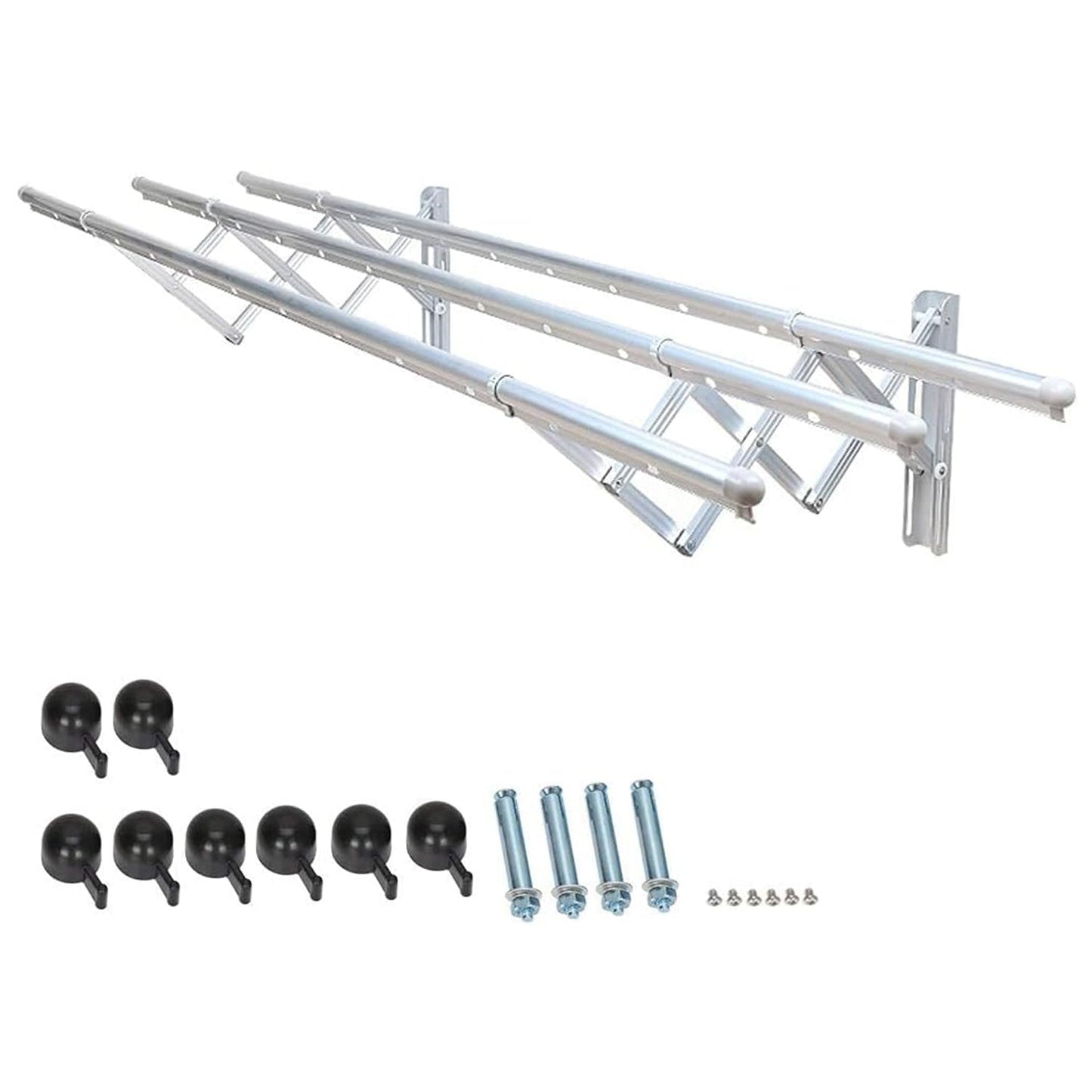 Clothes Rail Rack for Drying Clothes with Foldable Airer & Towel Holder for Home signaturekarts