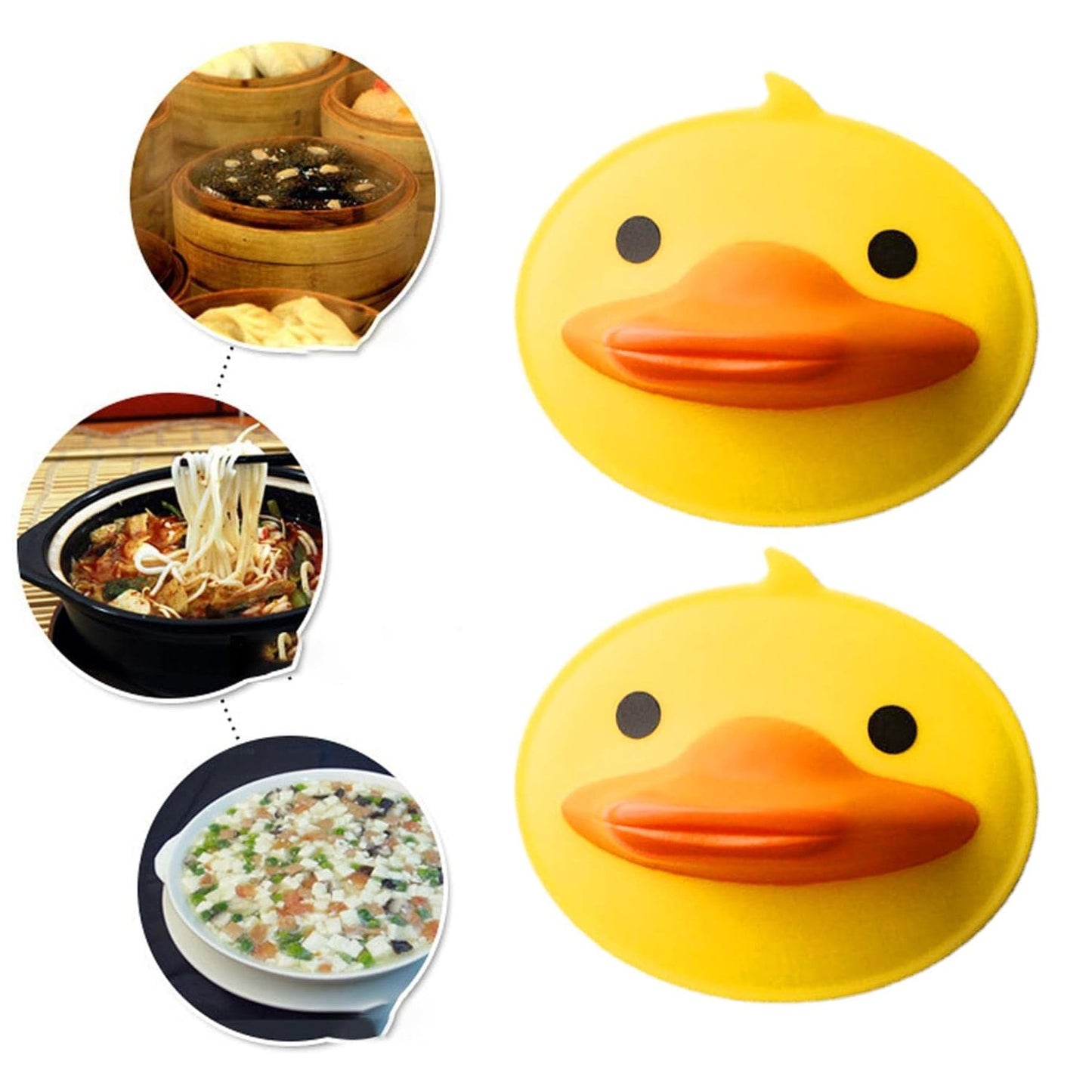 Cute Duck Shape Silicone Hot Pot Holder (2 Pc) The Morsignaturekarts