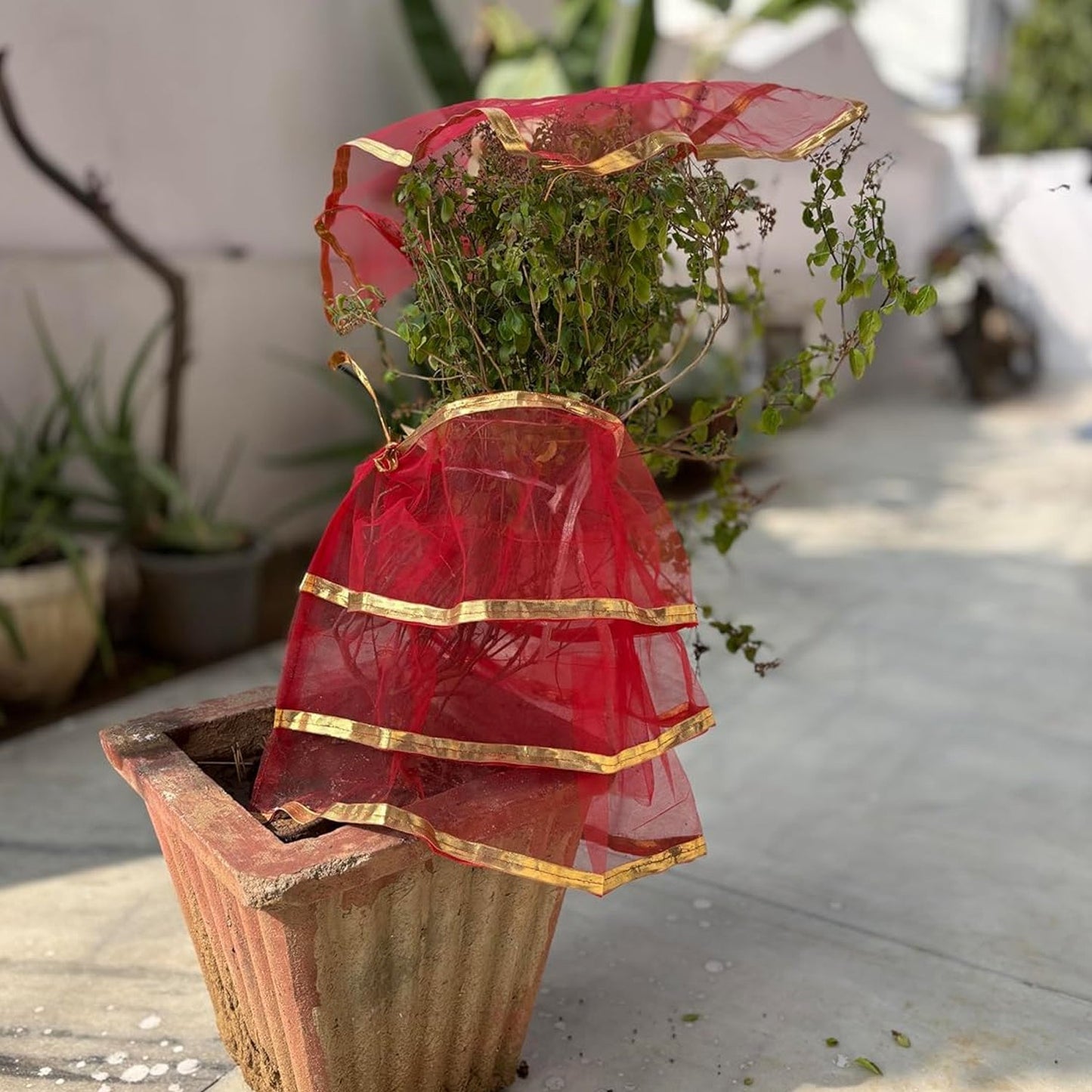 Premium Tulsi Vastra Pooja Cloth – 2-Piece Set The Morsignaturekarts