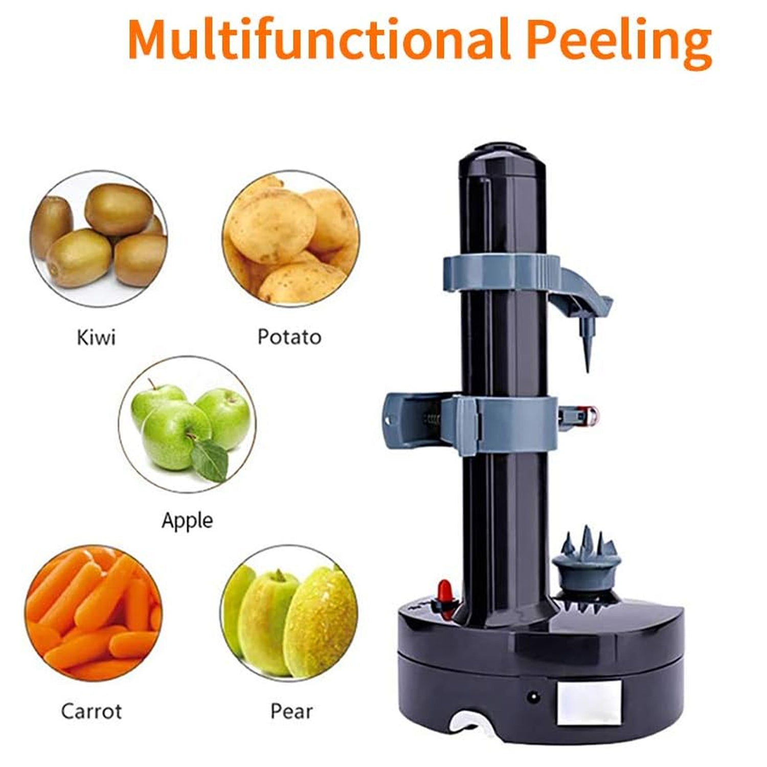 Multipurpose Electric Vegetable Fruit Peeler Automatic Potato Peeler (1 Pc) Signature kart