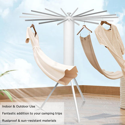 Foldable Rotary Clothes Drying Rack Stand (1 Pc) Signature Kart