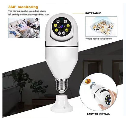 V380 Pro Fisheye 360 Degree Panoramic Wireless WiFi IP CCTV Security (Pack of 1) Signaturekarts