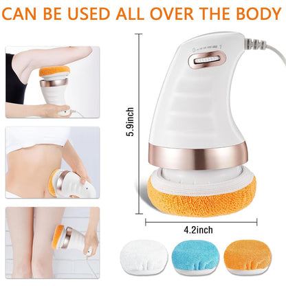 Body Sculpting Massager with 3 Pads – Adjustable Speed Handheld Body Massager signaturekarts
