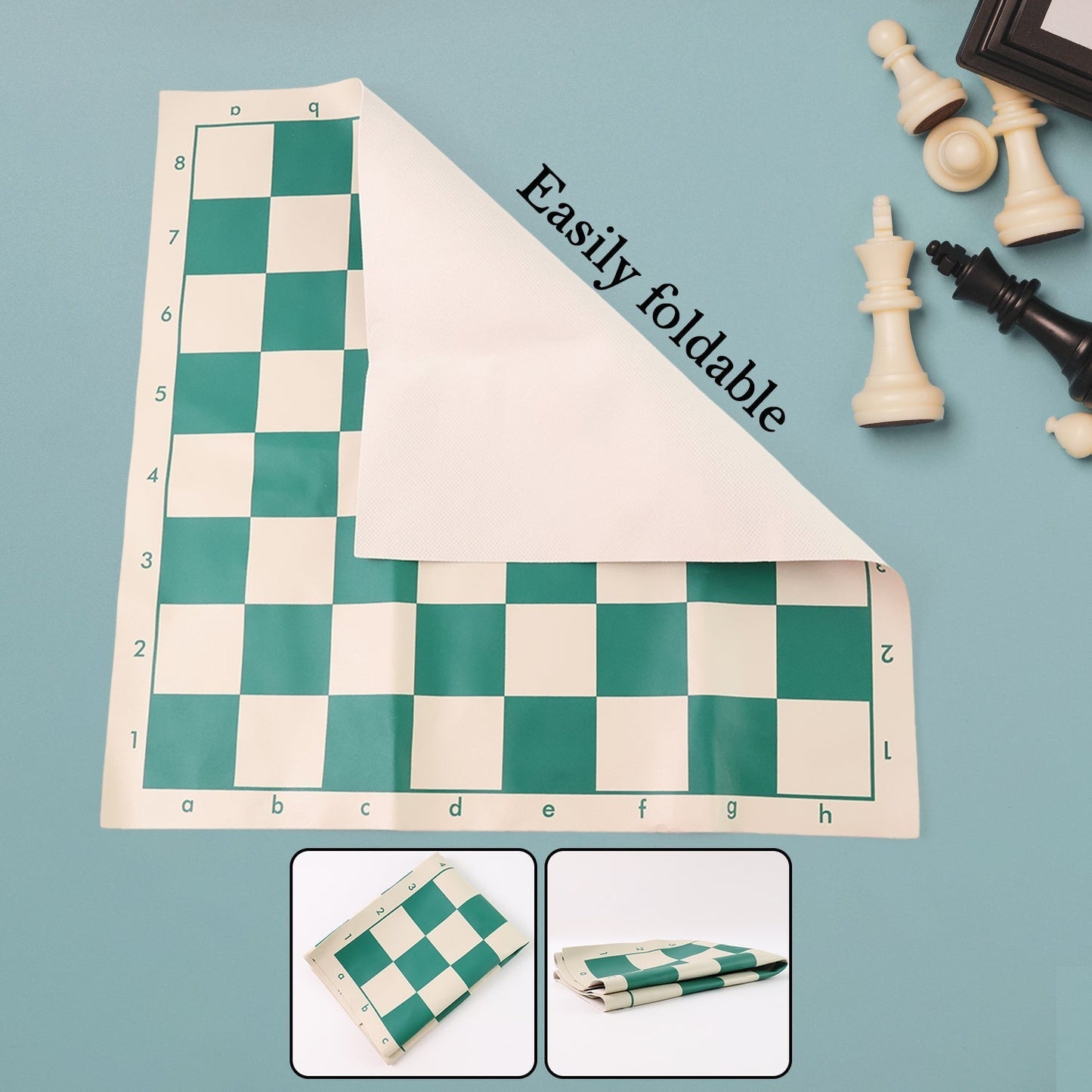 Small Premium Portable Chess Set Plastic Chess Pieces (1 Set) Signature Kart