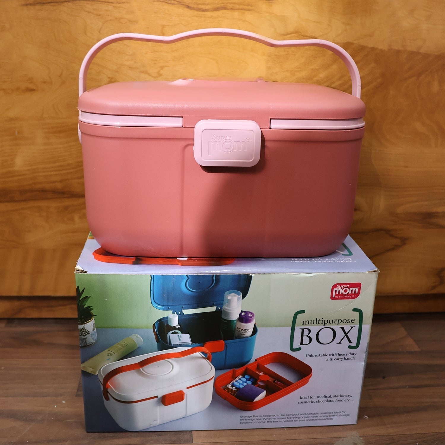 Supermom Multipurpose Storage Box with Handle (1 Pc) signaturekarts