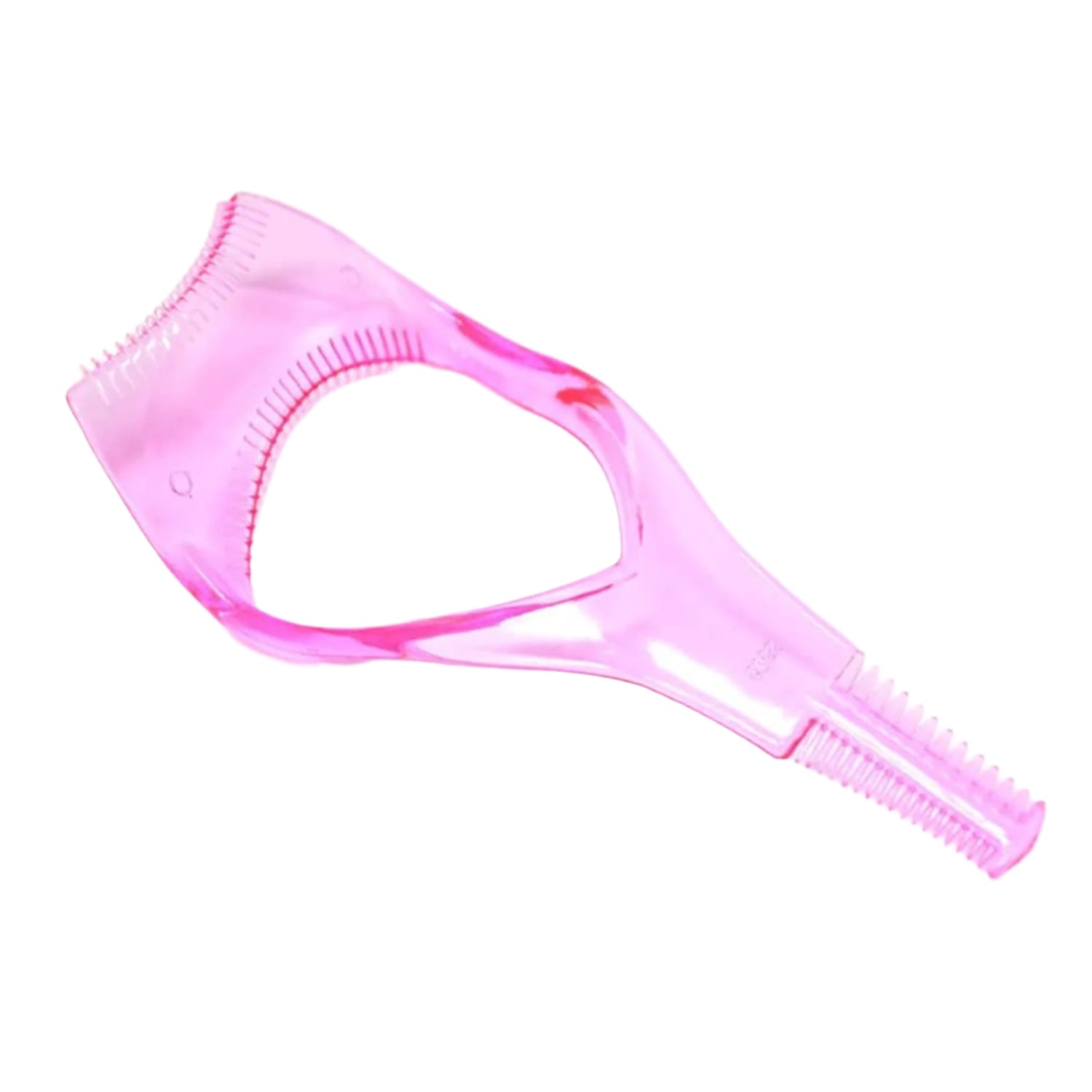 3-in-1 Plastic Eyelash Tool: Mascara Guide, Brush & Curler (1 Pc) signaturekarts