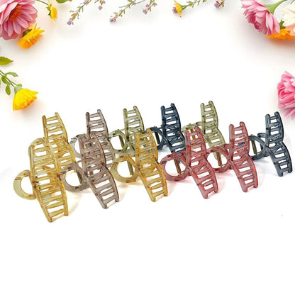 Plastic Hair Clamp Grip, Simple Matte Hair Barrette Clamp (1 Pc) Signature kart