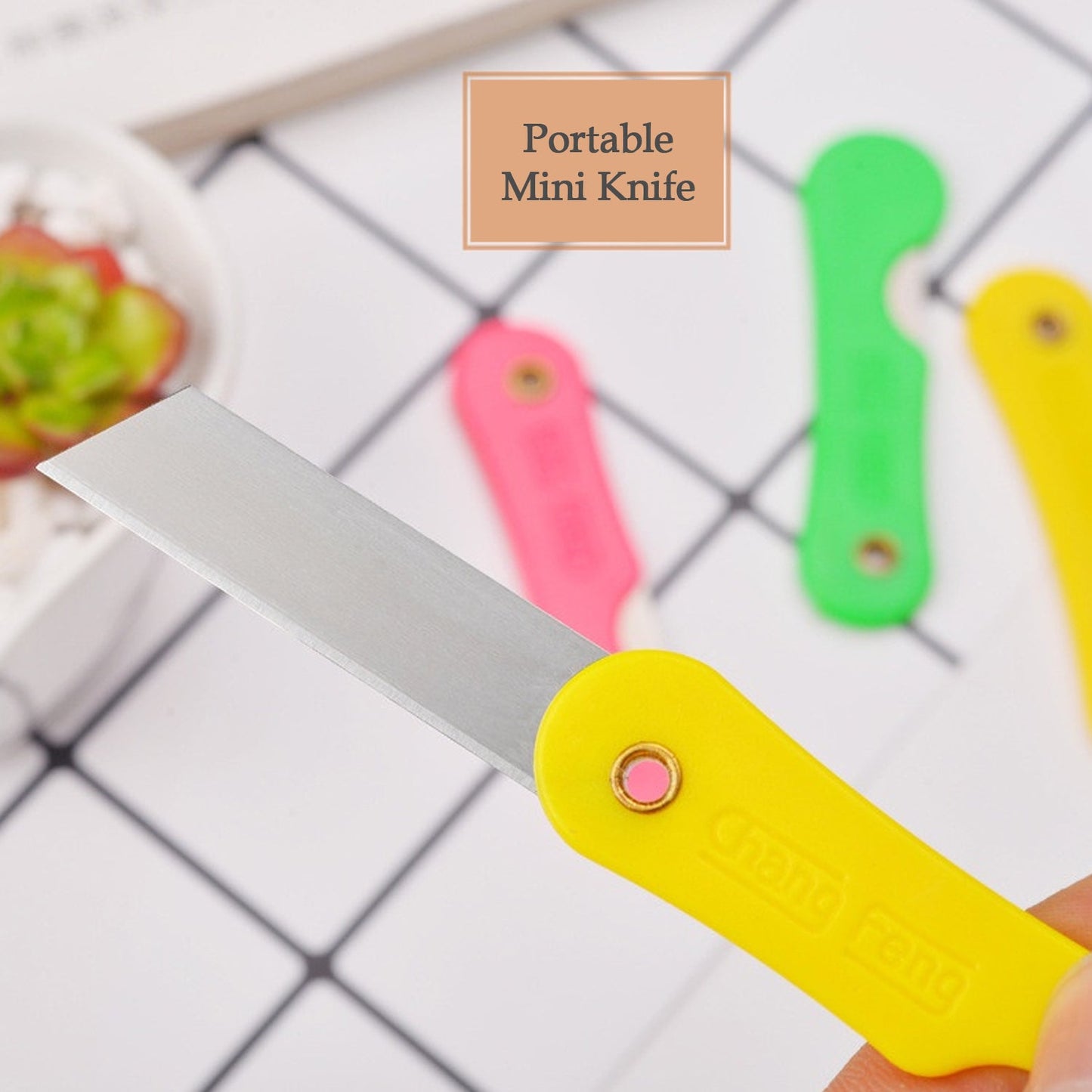 Multicolour Mini Paper Cutter Knife Pencil Knife (Pack of 12) Signaturekarts