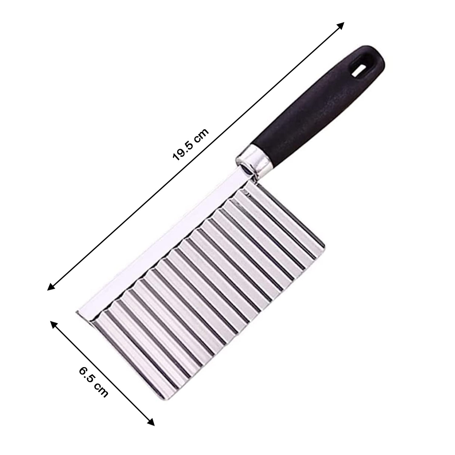 Stainless Steel Crinkle Cutter Knife for Salad and Vegetables Your Brand