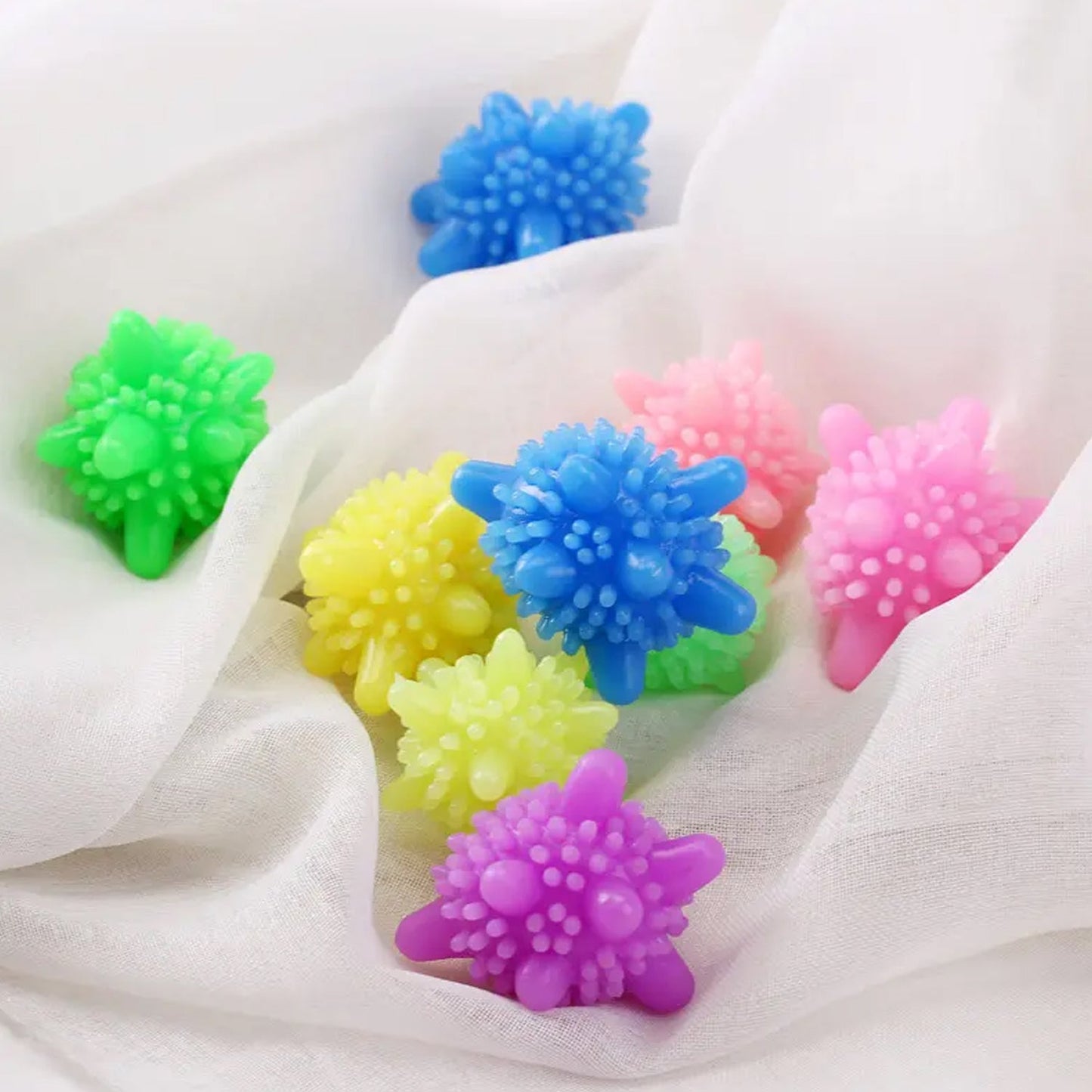 Soft Star Laundry Dryer Balls – 10-Piece Multi-Color Clothes Softener signaturekarts