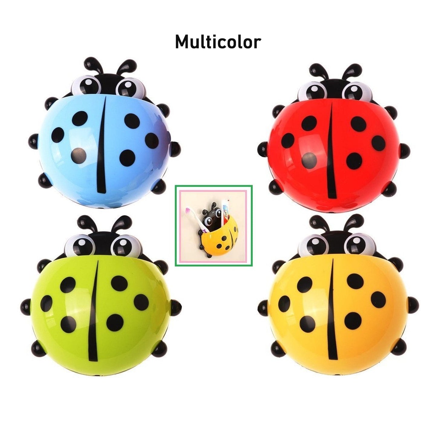Ladybug Toothbrush Holder (1 Pc) signaturekarts