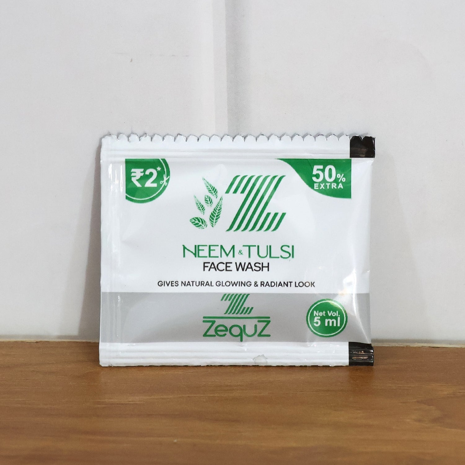 Zequz Neem & Tulsi Herbal Face Wash Sachet (5 ML / 1 Pc) The Morsignaturekarts