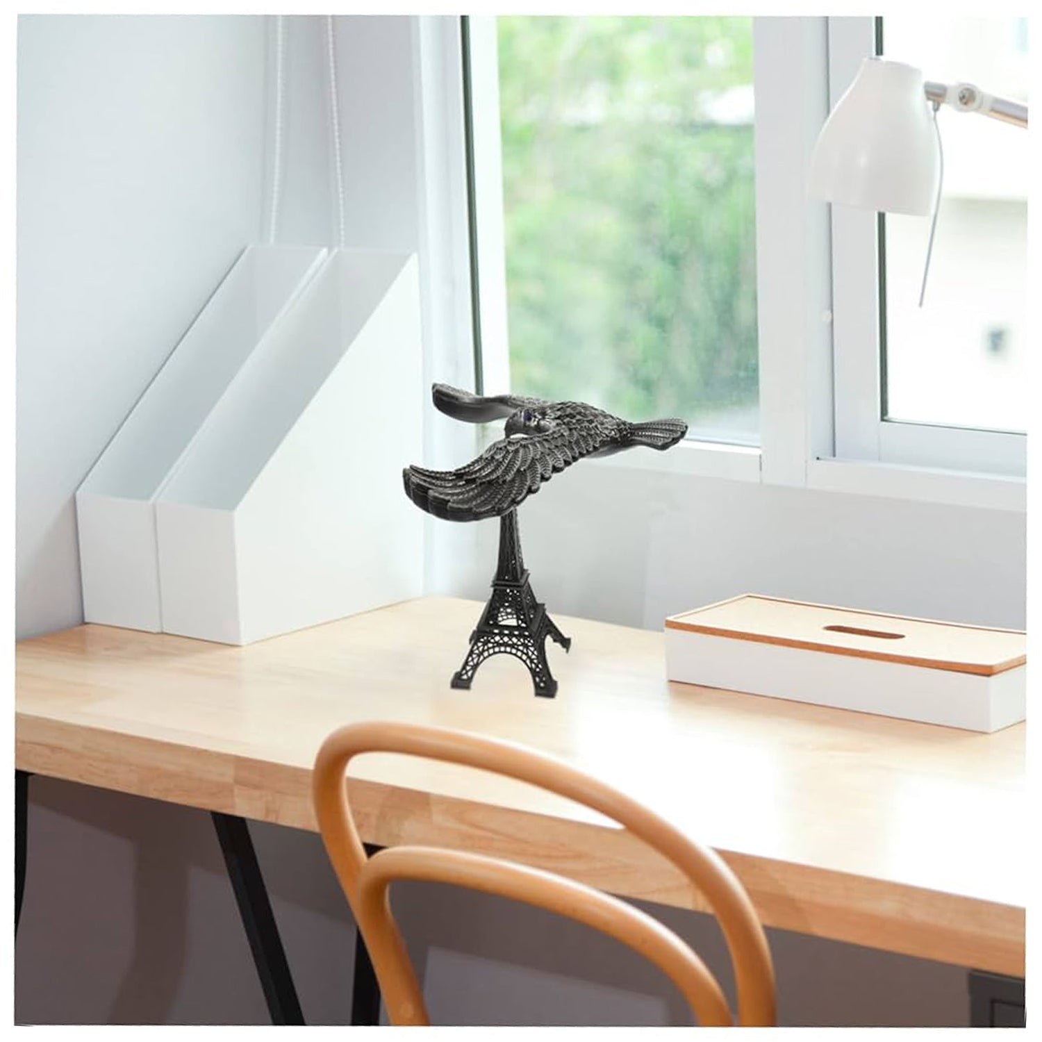 Balancing Bird Metal Eiffel Tower Statue Balance Eagle Toy (1 Set) Signaturekarts