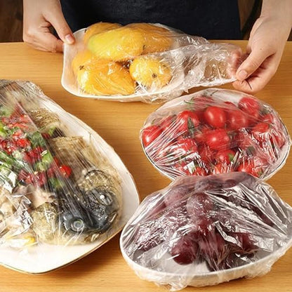 Disposable Elastic Food Storage Covers Bag (100 Pcs Set / Big) Signaturekarts
