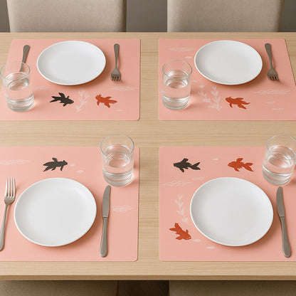 Decorative Dining Table Placemats with Elegant Design (4 Pc / 45x35 Cm) signaturekarts