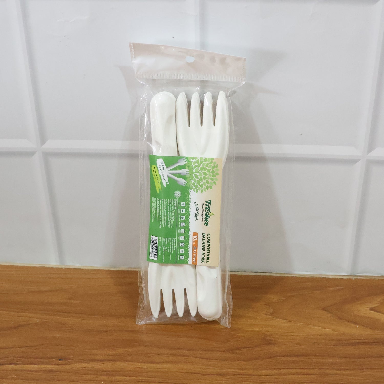 Compostable Bagasse Fork – 10 Pcs Pack signaturekarts