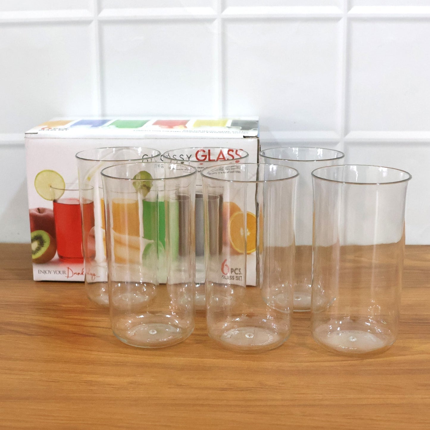 Glossy Plastic Glass Set (6 Pc / 300 ML) The Morsignaturekarts