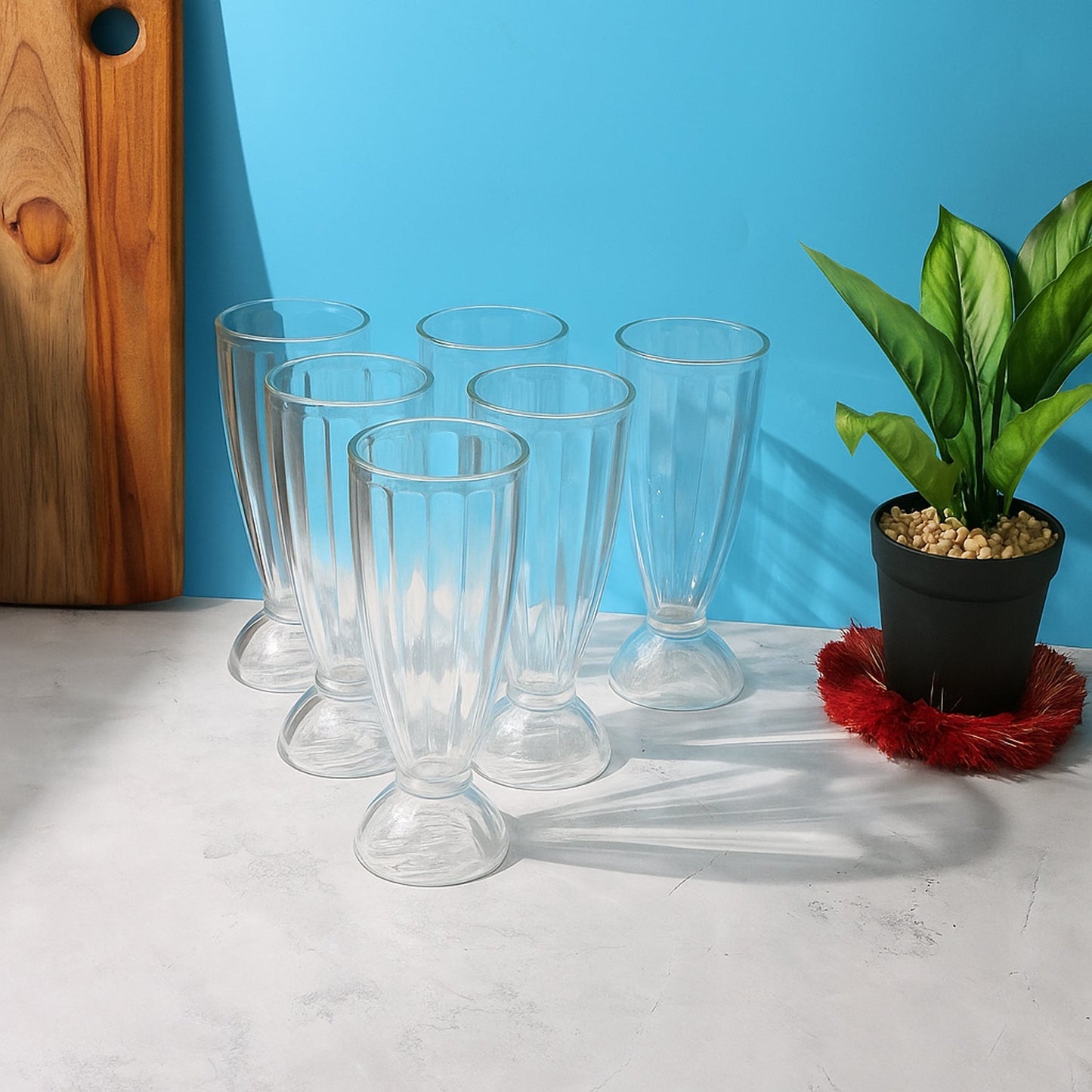 Apex Premium Dessert & Falooda Glasses (Approx 400ML / 6 Pc) The Morsignaturekarts