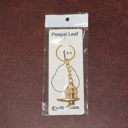 Shivling Golden Metal Keychain (1 Pc) signaturekarts