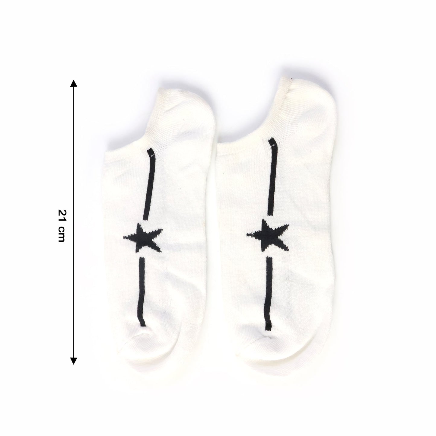 White Star Pattern Low-Cut Socks (1 Pair) The Morsignaturekarts