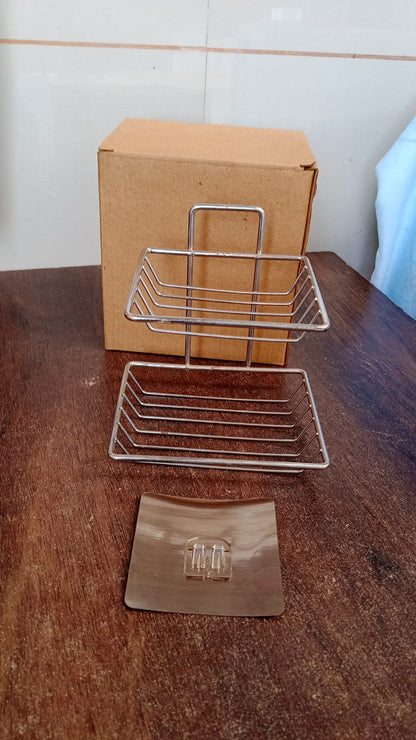 Kitchen Bathroom Soaps Storage Rack with 2 Hook for Home Your Brand