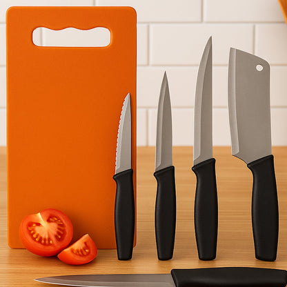 Chopping Board with Knife Set (Pack of 5) Signature kart
