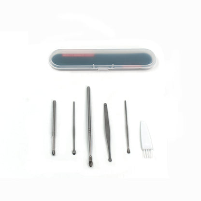 6Pcs Earwax Removal Kit | Ear Cleansing Tool Set | Ear Curette Ear Wax Remover Tool signaturekarts