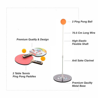 Portable Wiff Waff Rebound Table Tennis Trainer Set (1 Set) Signature Kart
