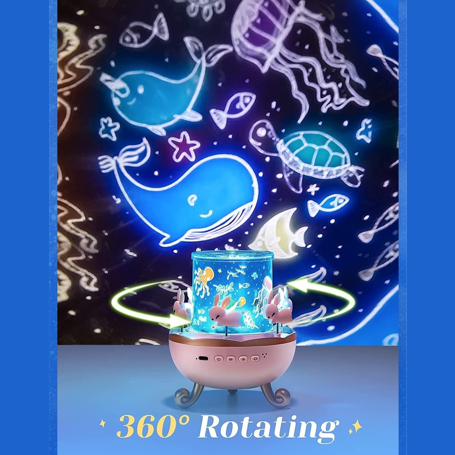 Bunny’s Carousel Rotating LED Night Light Signature kart