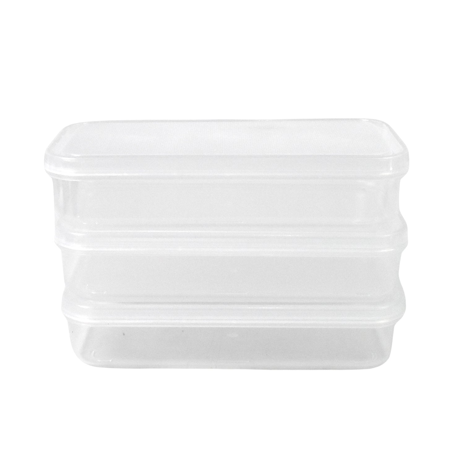 Plastic Square Lunch Box, Kitchen Containers Set (3 Pcs Set) Signaturekarts