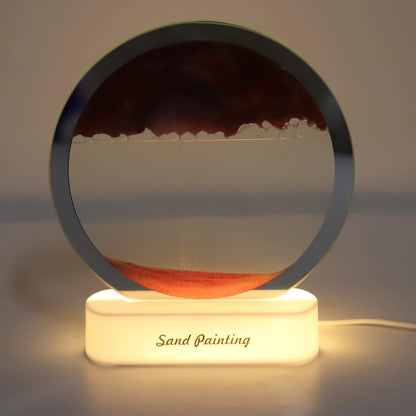 3D Liquid motion Display With LED Light (1 Pc) Signaturekarts