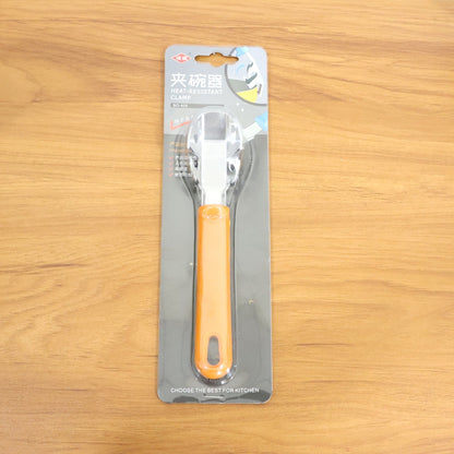Multi-Functional Stainless Steel Hot Pot Gripper Clamp & Pan Lifter Tool (1 Pc) The Morsignaturekarts