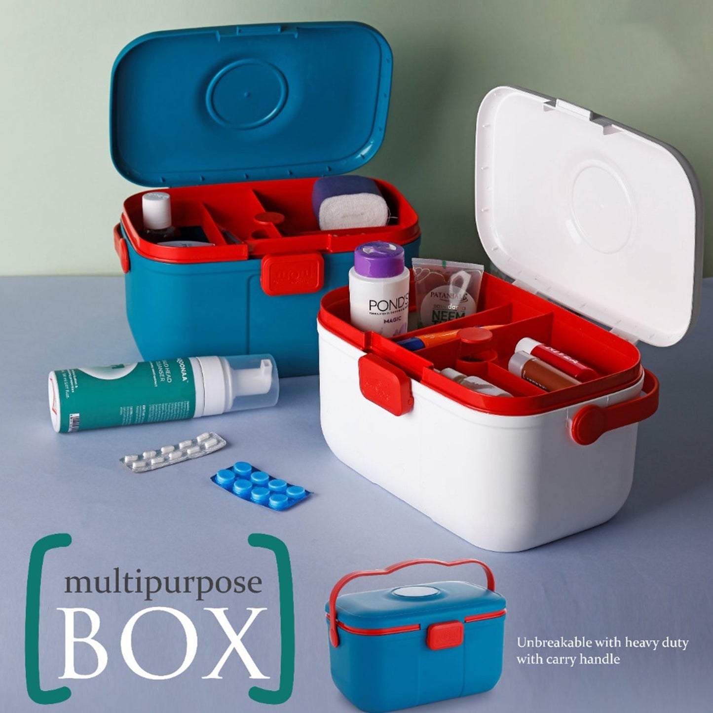Supermom Multipurpose Storage Box with Handle (1 Pc) signaturekarts
