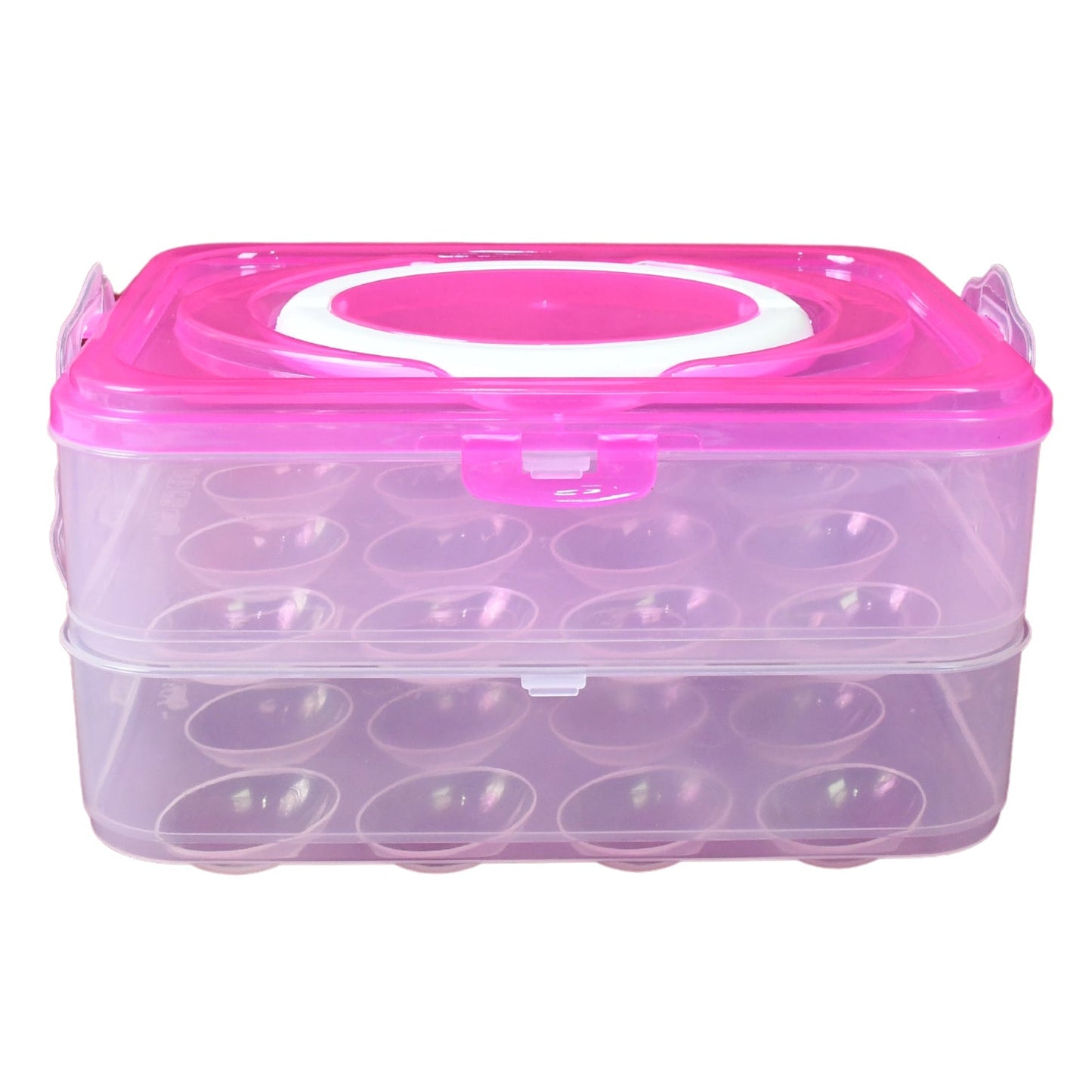 Double Layer 24 Grid Egg Storage Box for Egg Storage Container Your Brand