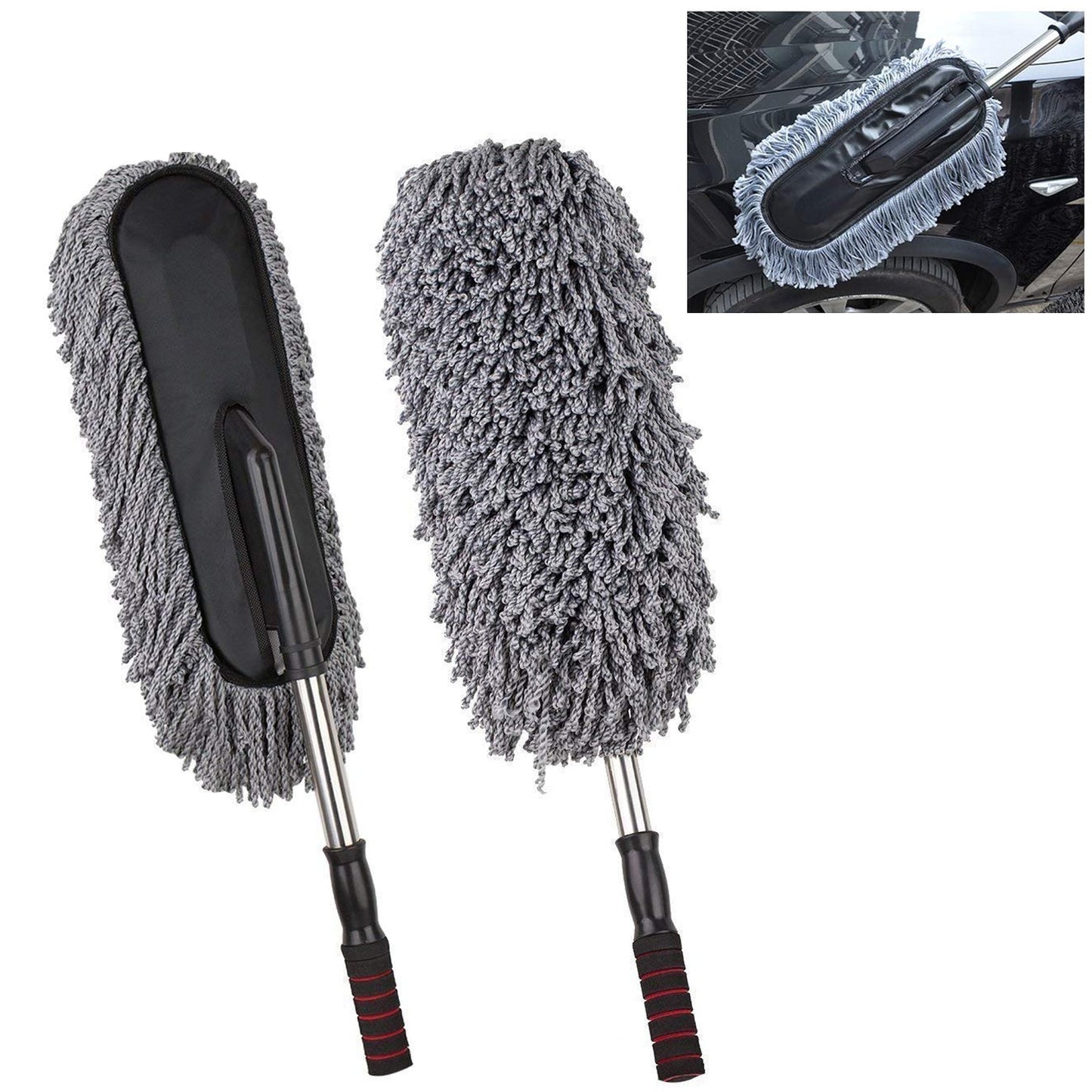 Car Duster, Long Retractable / Soft / Non-Slip / Handle Signature Kart