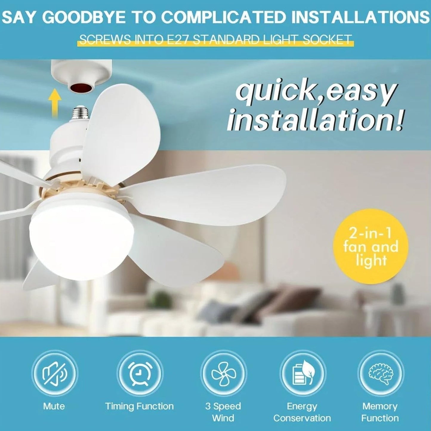 40W LED Ceiling Fan Remote Control Signaturekarts