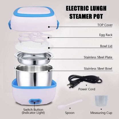 Electric Lunch Box Portable Food Warmer Food Heating Lunch Box  for Car, Truck, office signaturekarts