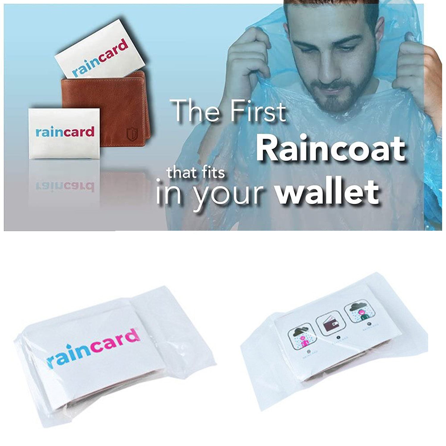 Easy to Carry Emergency Waterproof Rain coat pouch Signature Kart