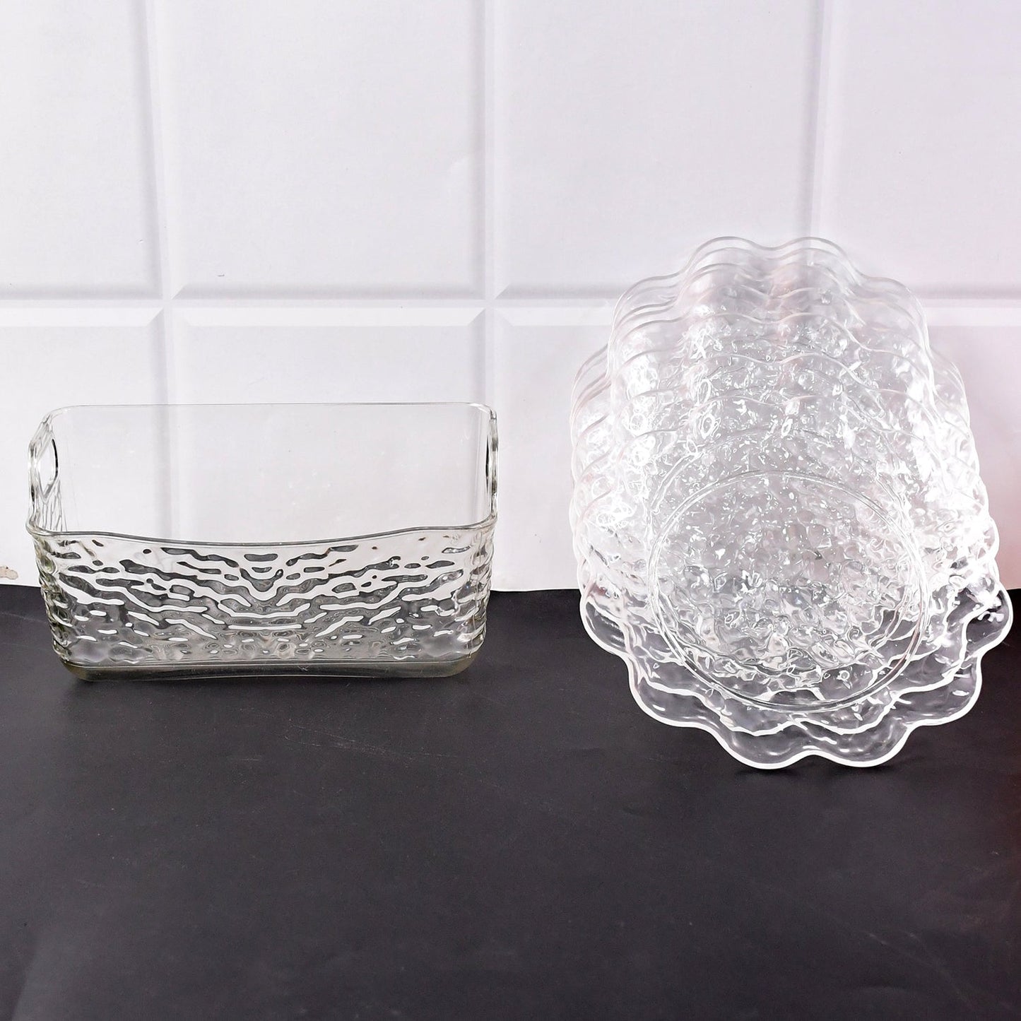 9 in 1 Plastic Bowl With Serving Tray / Plates Set Signature kart