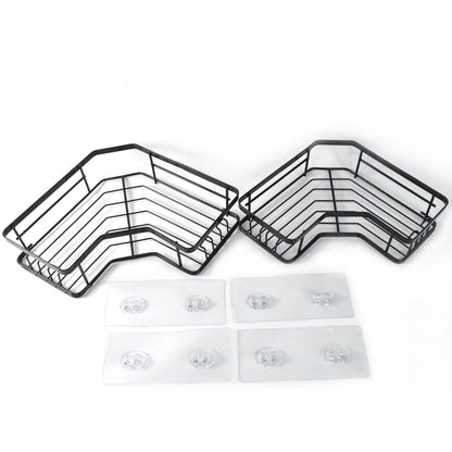 Iron Coating Self-Adhesive Corner Shelf Organizer (2 Pc) Signature kart