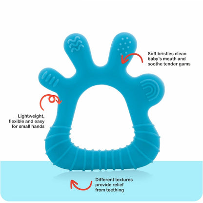 Silicone Baby Teether Pack of 1 (Mix Design & Color) Signaturekarts