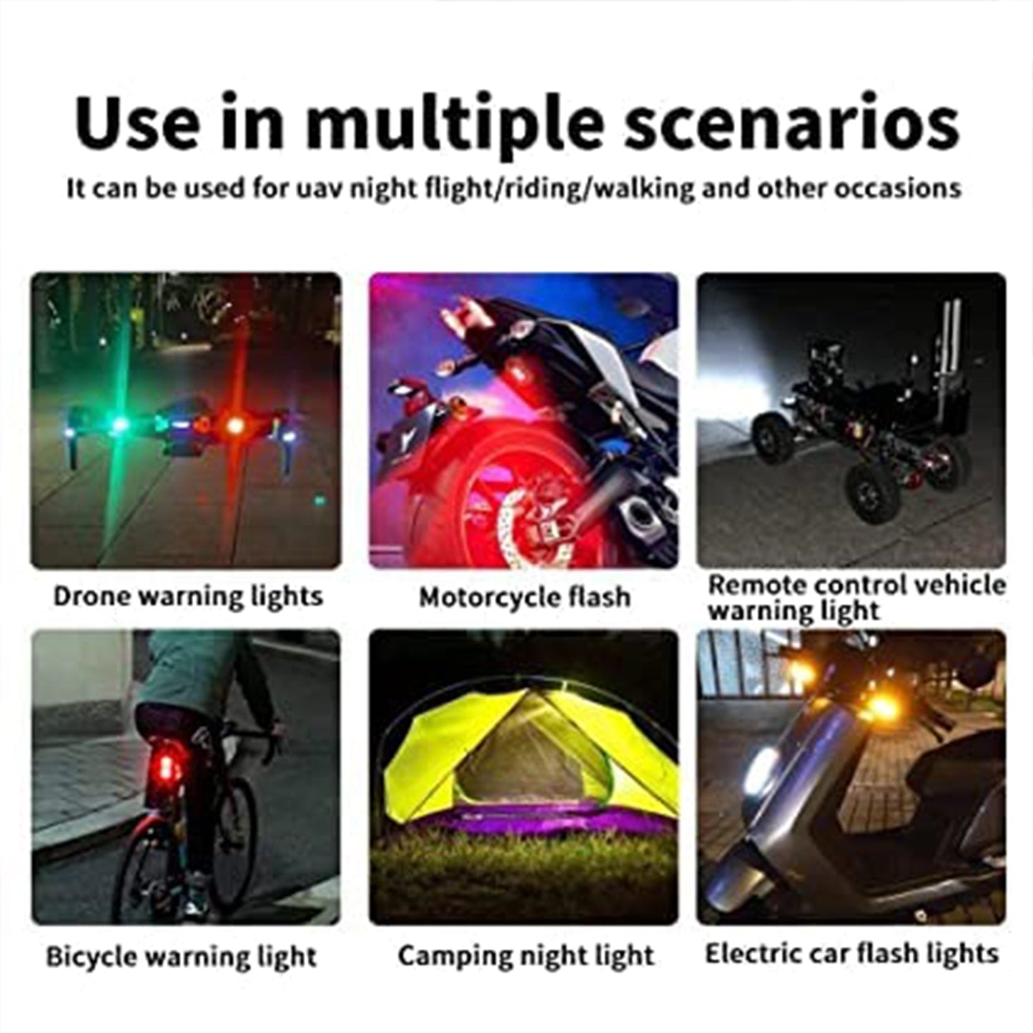 Mini LED RGB Strobe Light – USB Waterproof Party Light signaturekarts