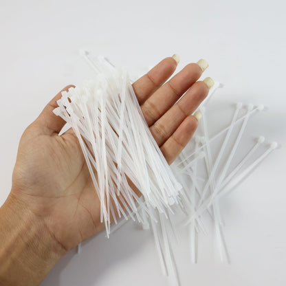 3×100 MM Nylon Self-Locking Cable Ties – Heavy Duty Zip Wire Tie (100 Pc) Your Brand