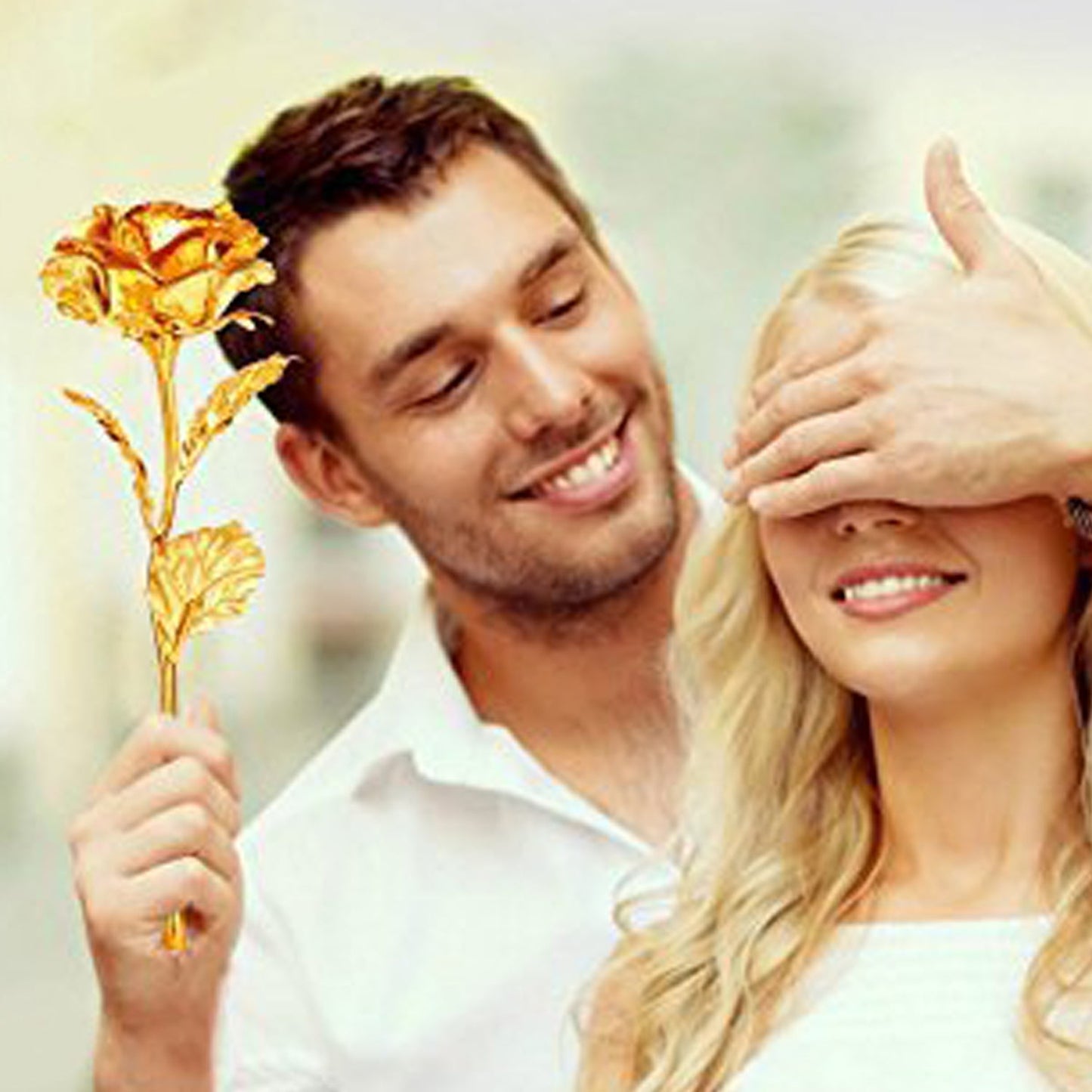 Luxury Decorative Gold Plated Artificial Golden Rose with Premium Box signaturekarts