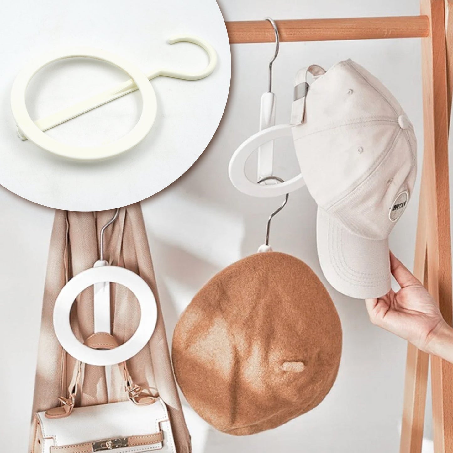 Plastic Circle Hanger for Hats, Towels & Bags (1 Pc) signaturekarts