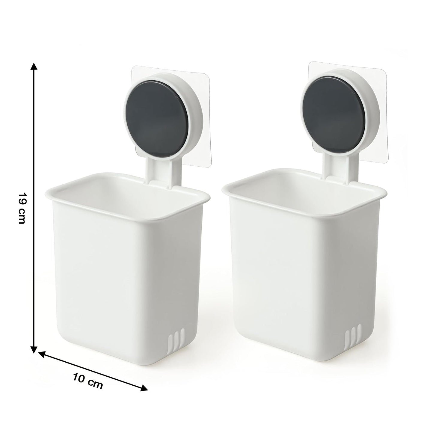 Wall Mounted Bathroom Storage Organizer Cup Set (2 Pc Set) The Morsignaturekarts