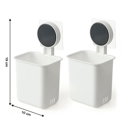 Wall Mounted Bathroom Storage Organizer Cup Set (2 Pc Set) The Morsignaturekarts