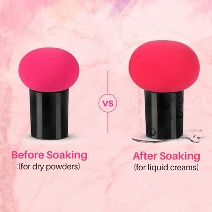 Professional Makeup Sponge Puff with Handle (1 Pc) signaturekarts